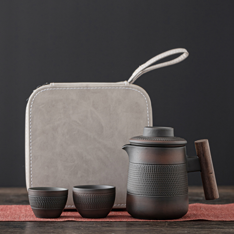 Korean Tea Set - High-end mor çömlek Retro çay seti