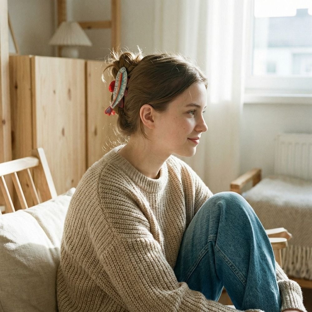 Saç tokası okyanus hayvanı saç - Korean Women Lifestyle incelemesi ve fiyatı