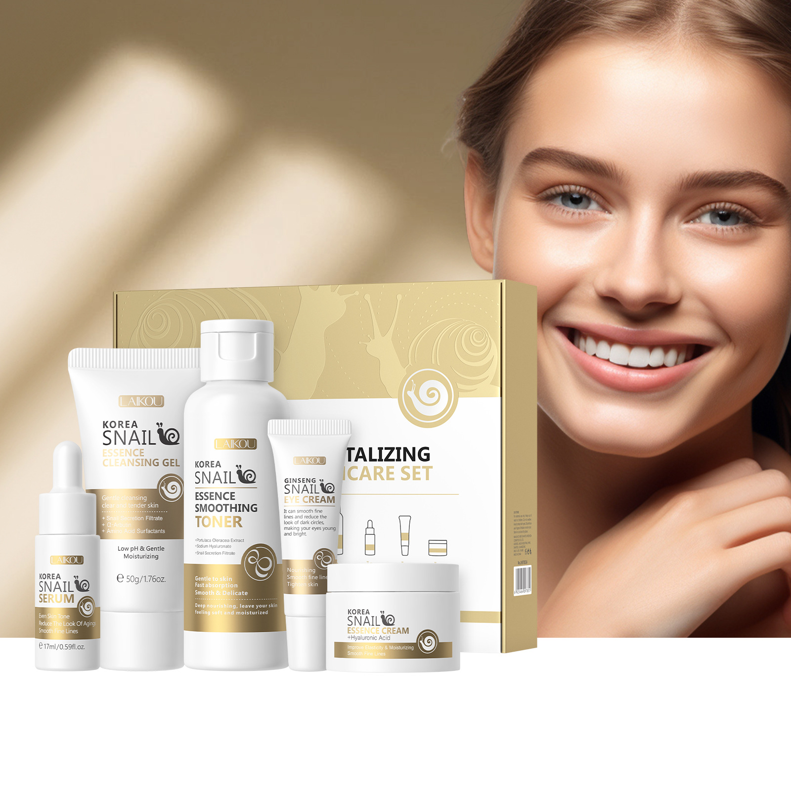 5 adet Kutulu Kore Salyangoz C - Essence Serum Toner incelemesi ve fiyatı