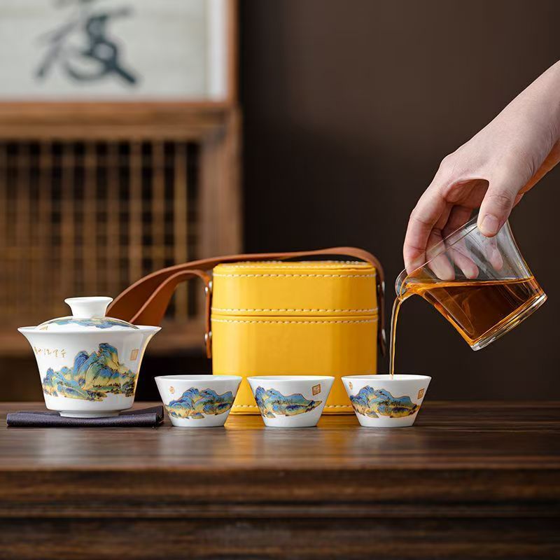 Seyahat Yeşim Beyaz Porselen Ç - Korean Tea Set incelemesi ve fiyatı