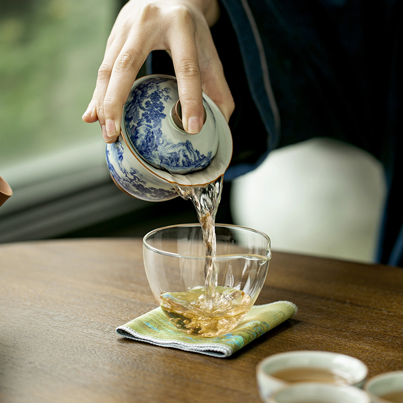 Çin Retro Mavi Beyaz Porselen  - Korean Tea Set incelemesi ve fiyatı